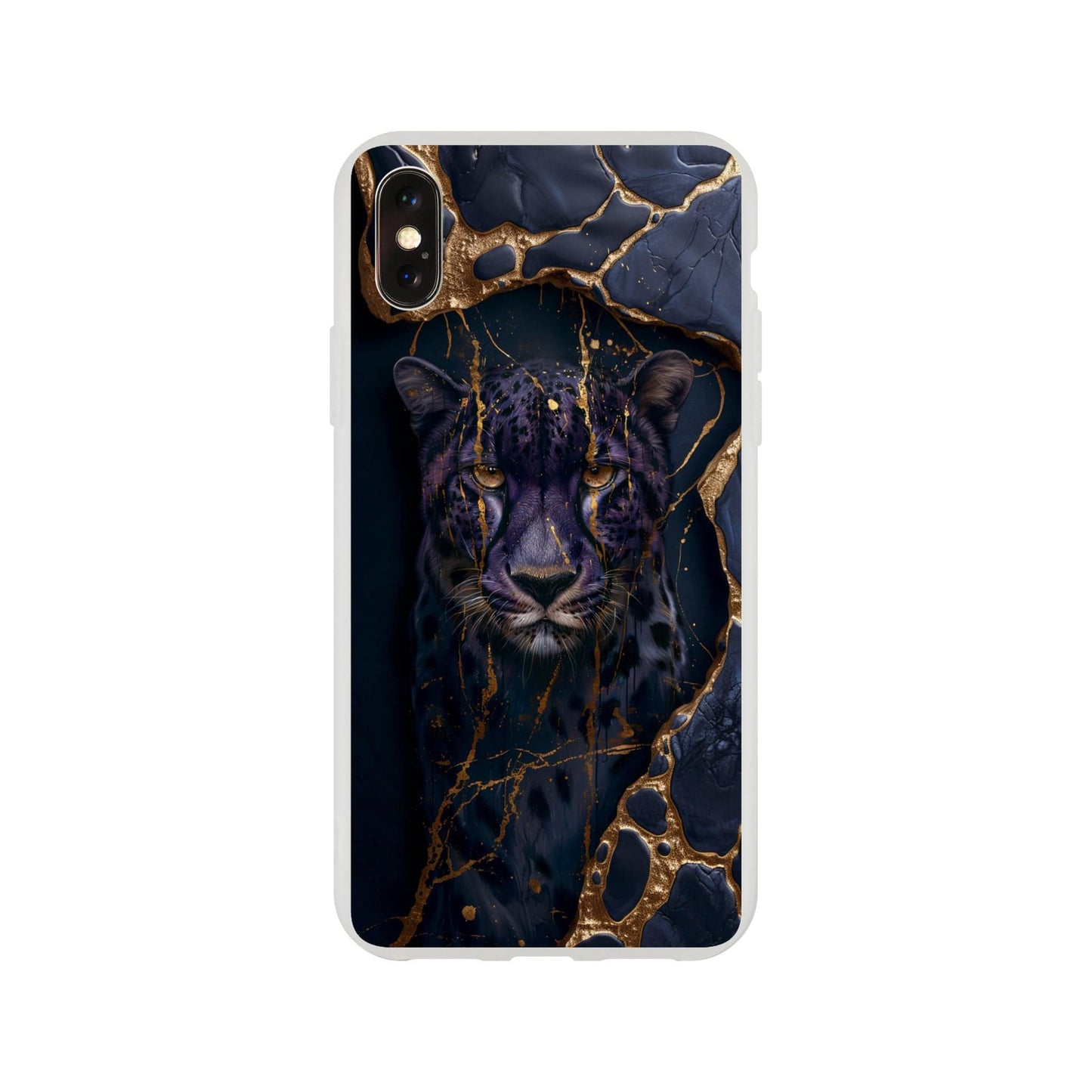 TrendyGuard Print Material Flexi case / Apple - iPhone X Purple Cheetah iPhone & Samsung Cases