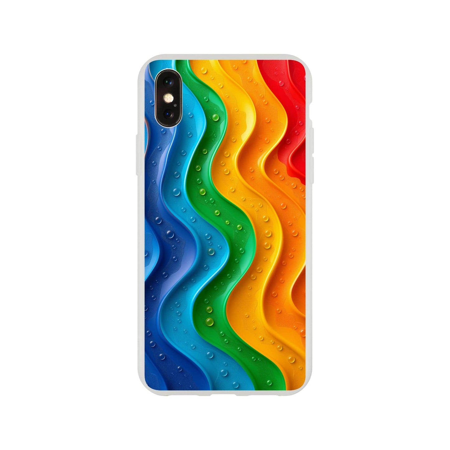 TrendyGuard Print Material Flexi case / Apple - iPhone X Wet Rainbow iPhone & Samsung Cases