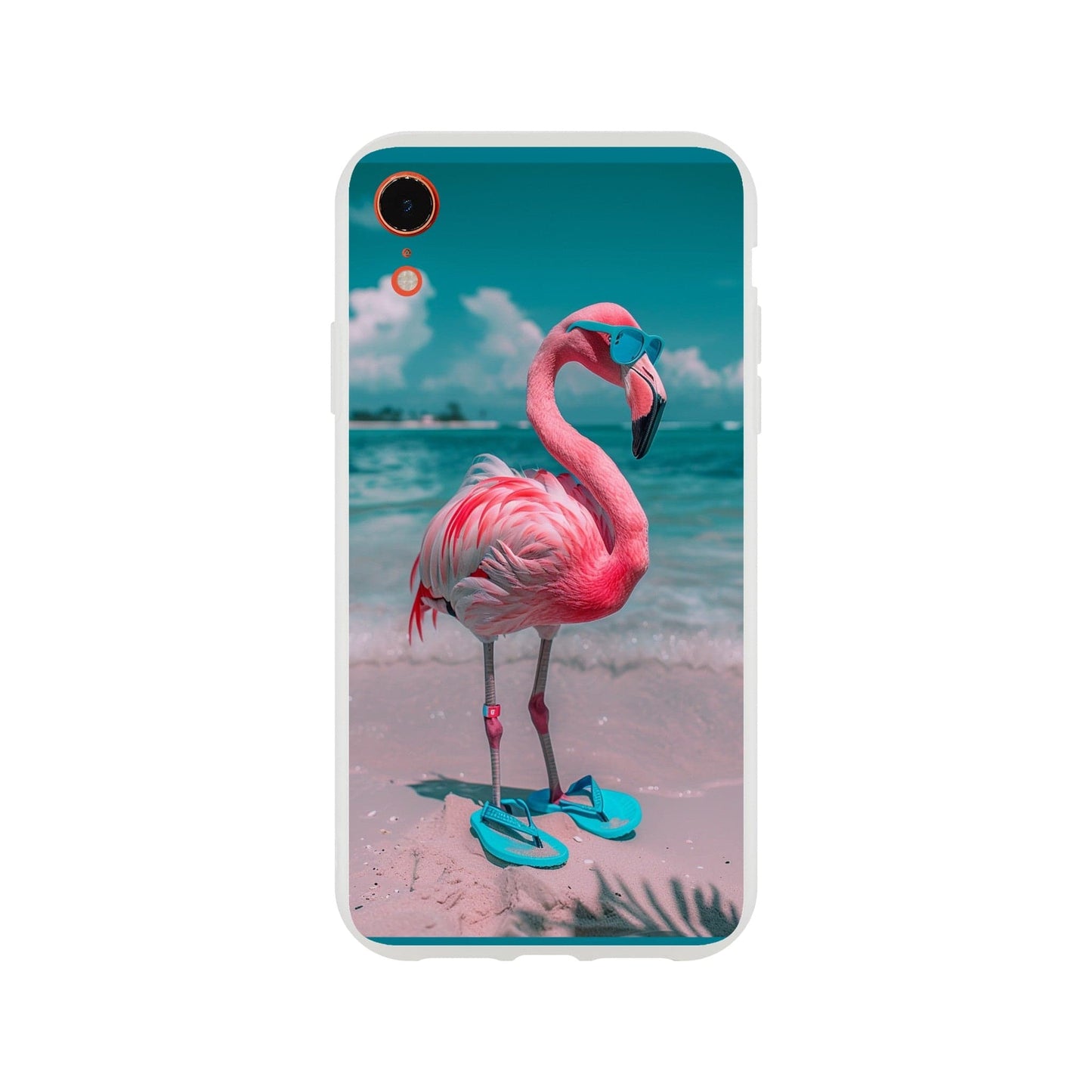 TrendyGuard Print Material Flexi case / Apple - iPhone XR Aruba Flamingo iPhone & Samsung Cases