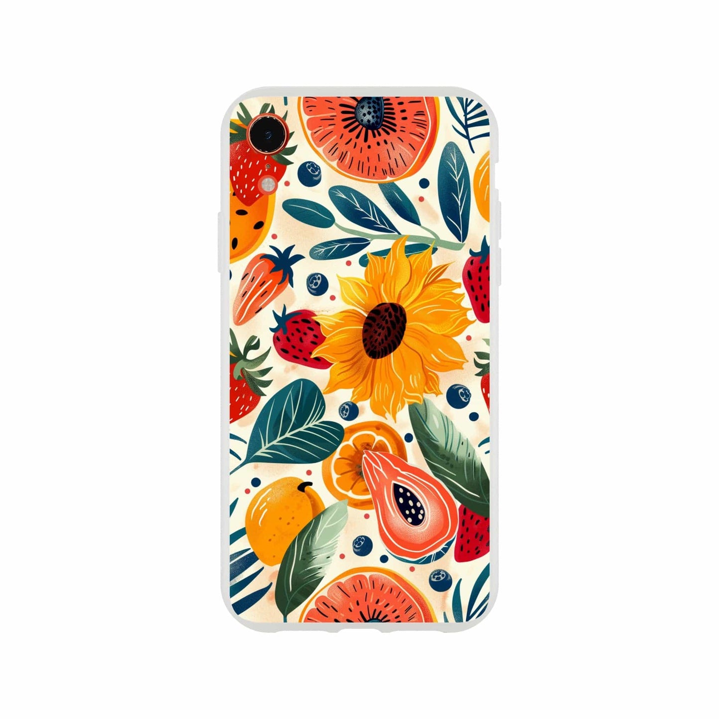 TrendyGuard Print Material Flexi case / Apple - iPhone XR Sunflower Fruit iPhone & Samsung Cases