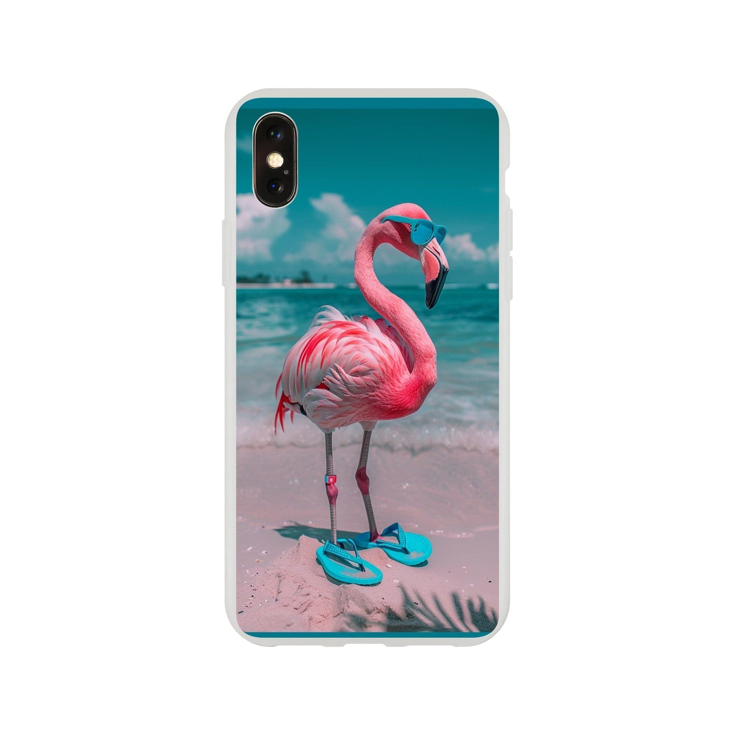 TrendyGuard Print Material Flexi case / Apple - iPhone XS Aruba Flamingo iPhone & Samsung Cases