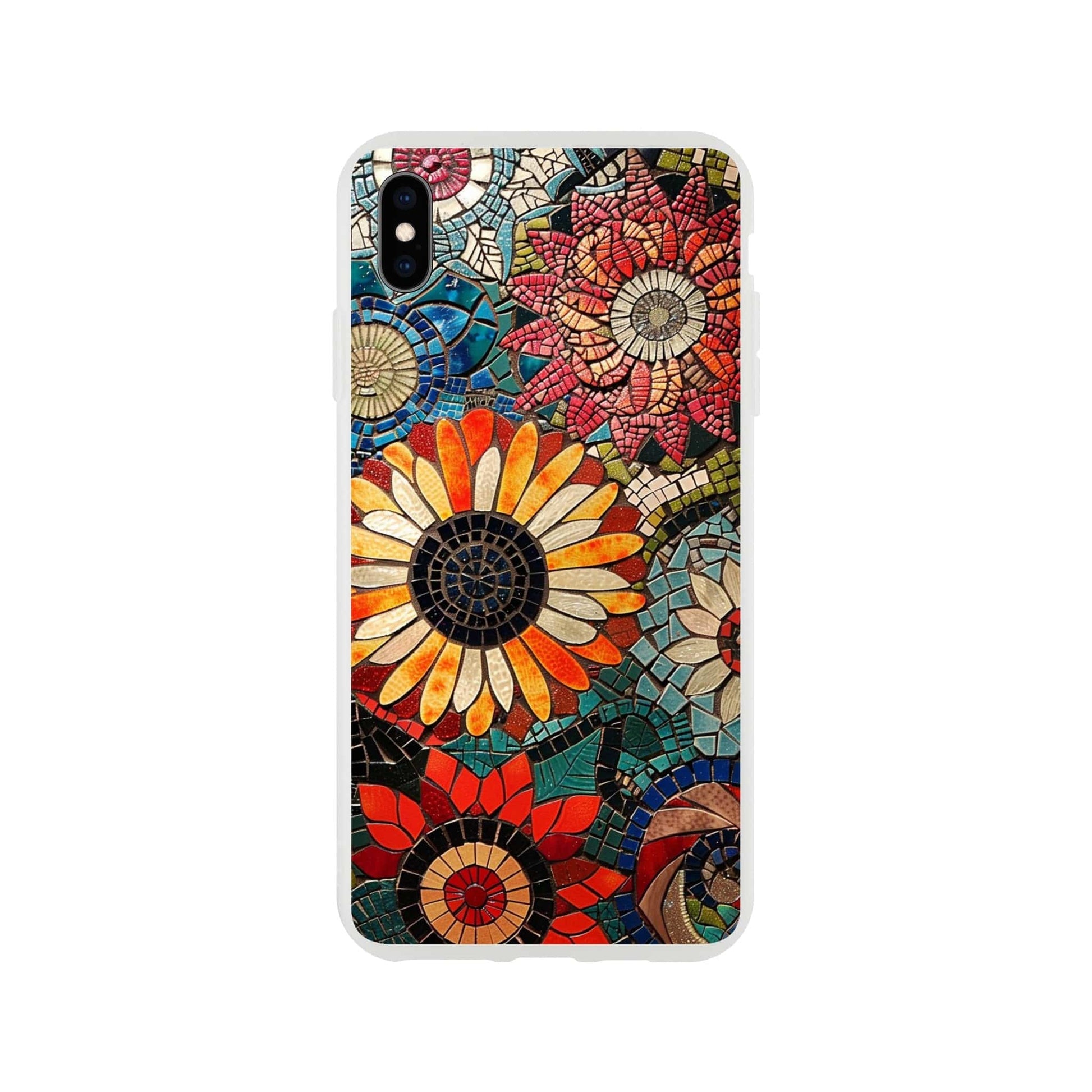 TrendyGuard Print Material Flexi case / Apple - iPhone XS Max Floral Garden Tile iPhone & Samsung Cases