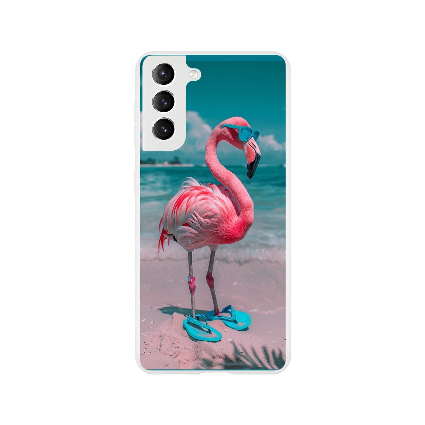 TrendyGuard Print Material Flexi case / Samsung - Galaxy S21 Aruba Flamingo iPhone & Samsung Cases