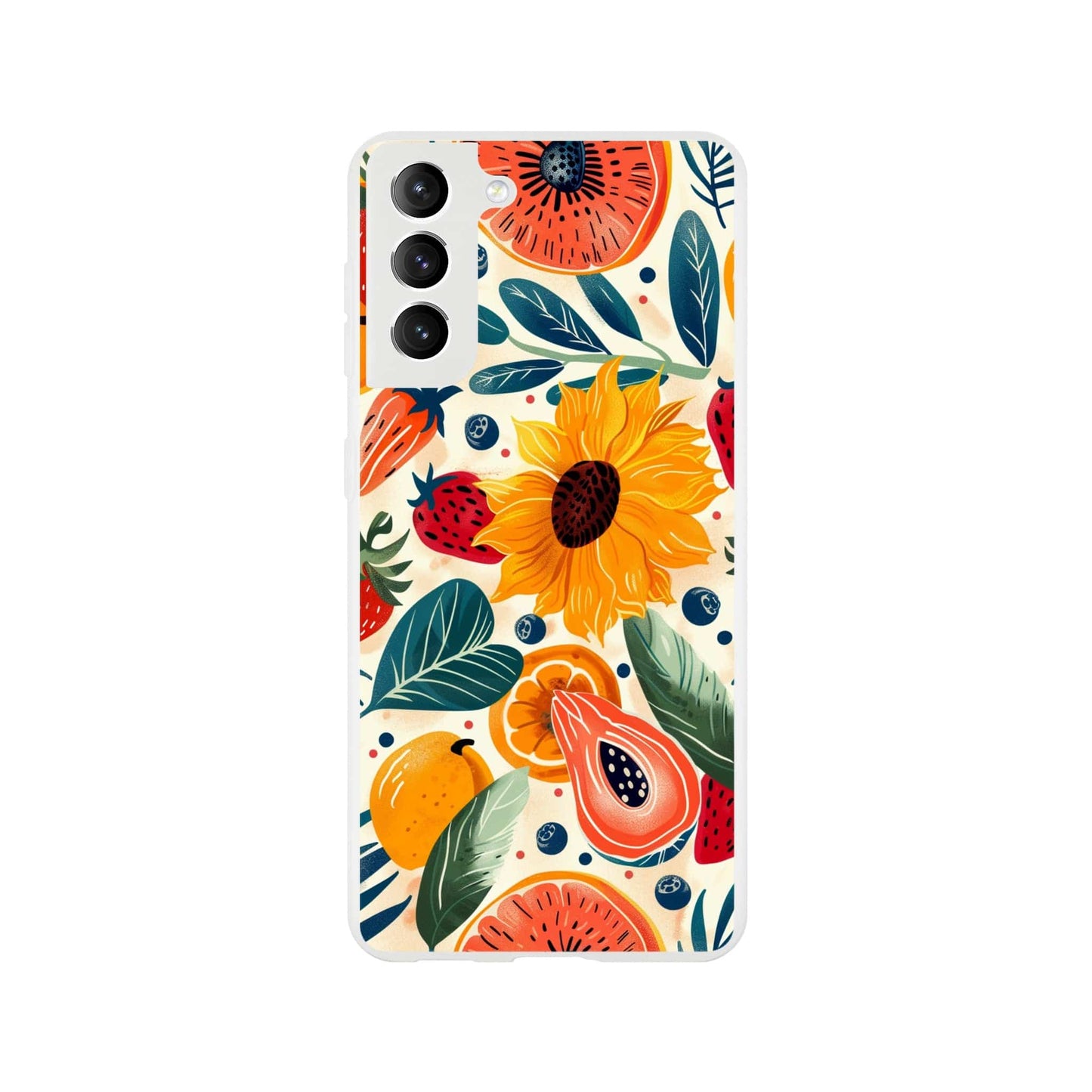 TrendyGuard Print Material Flexi case / Samsung - Galaxy S21 Sunflower Fruit iPhone & Samsung Cases