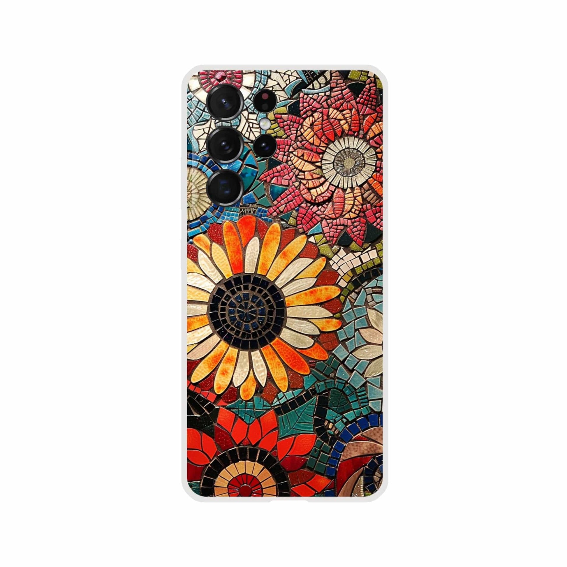 TrendyGuard Print Material Flexi case / Samsung - Galaxy S21 Ultra Floral Garden Tile iPhone & Samsung Cases