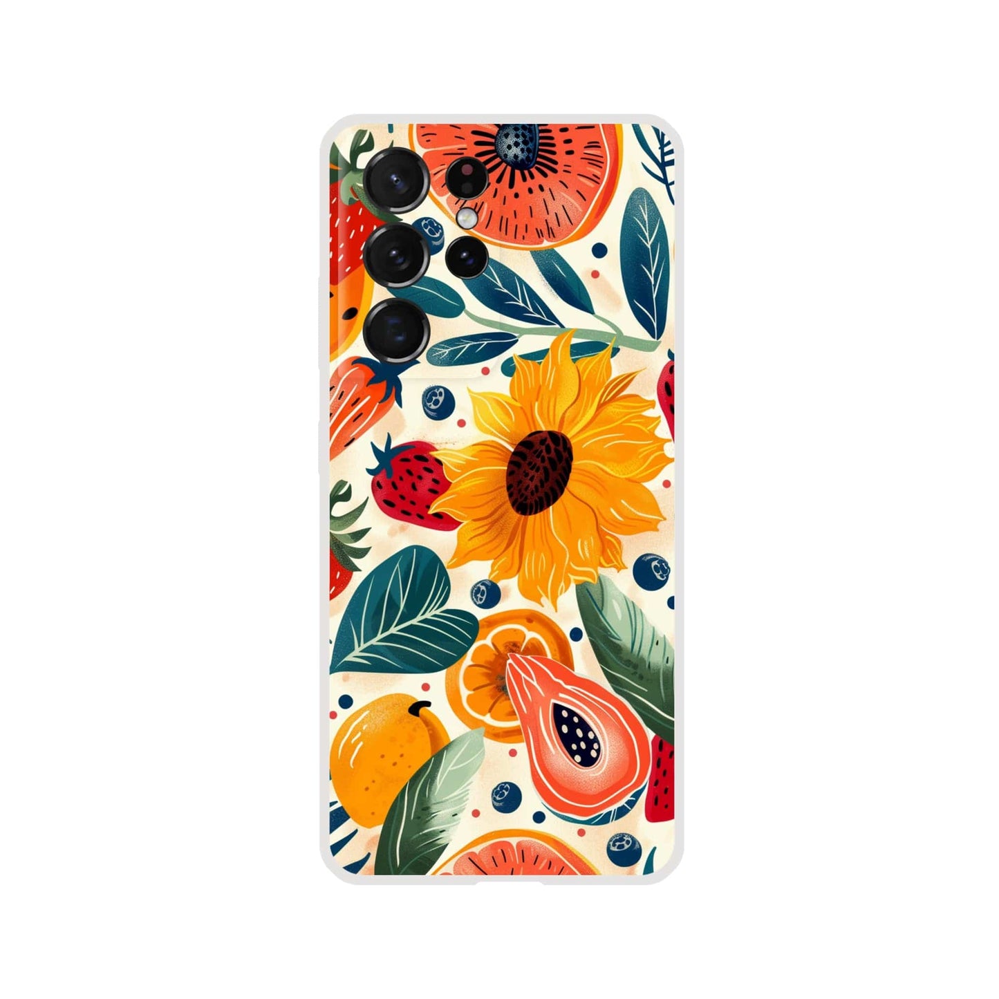 TrendyGuard Print Material Flexi case / Samsung - Galaxy S21 Ultra Sunflower Fruit iPhone & Samsung Cases