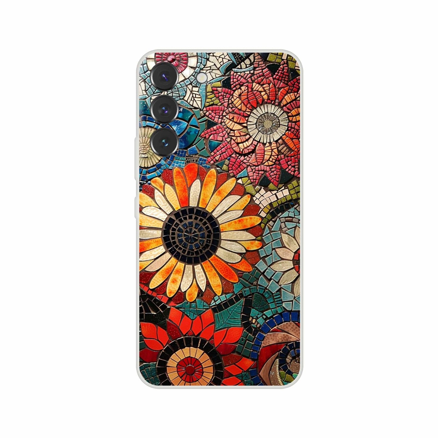 TrendyGuard Print Material Flexi case / Samsung - Galaxy S22 Floral Garden Tile iPhone & Samsung Cases