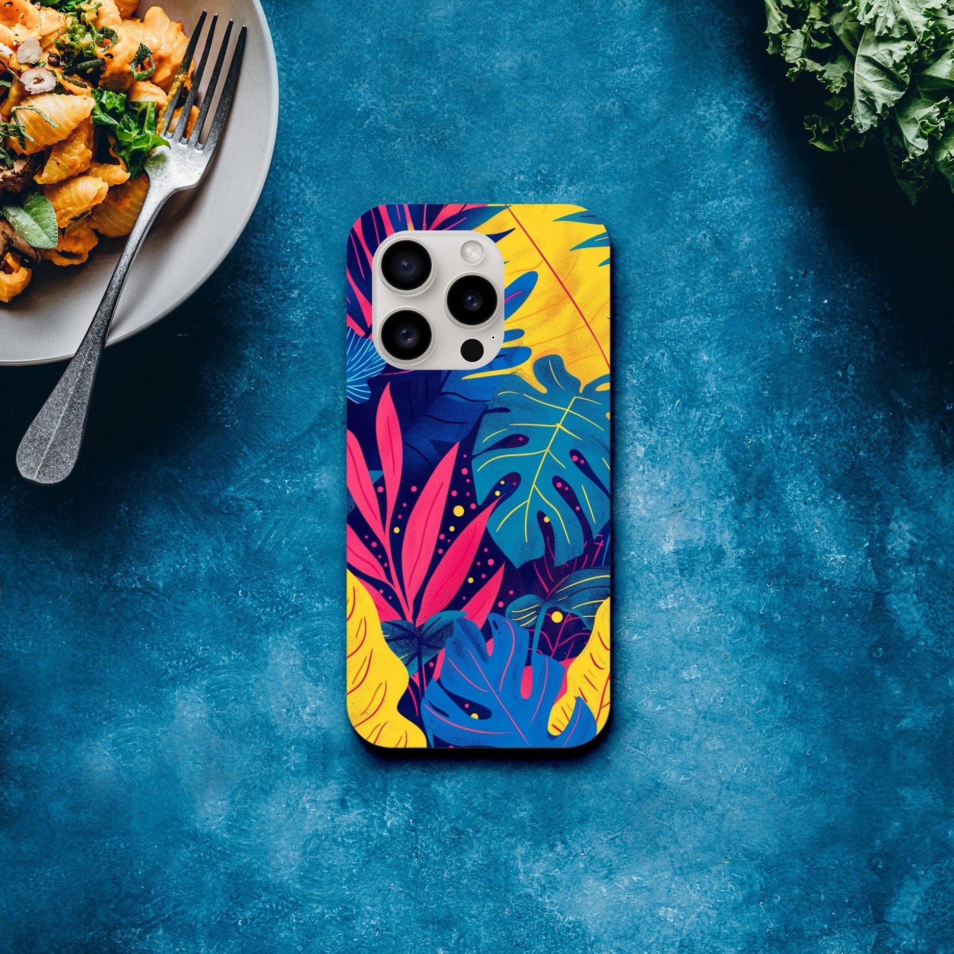 TrendyGuard Print Material Neon Tropics iPhone & Samsung Cases