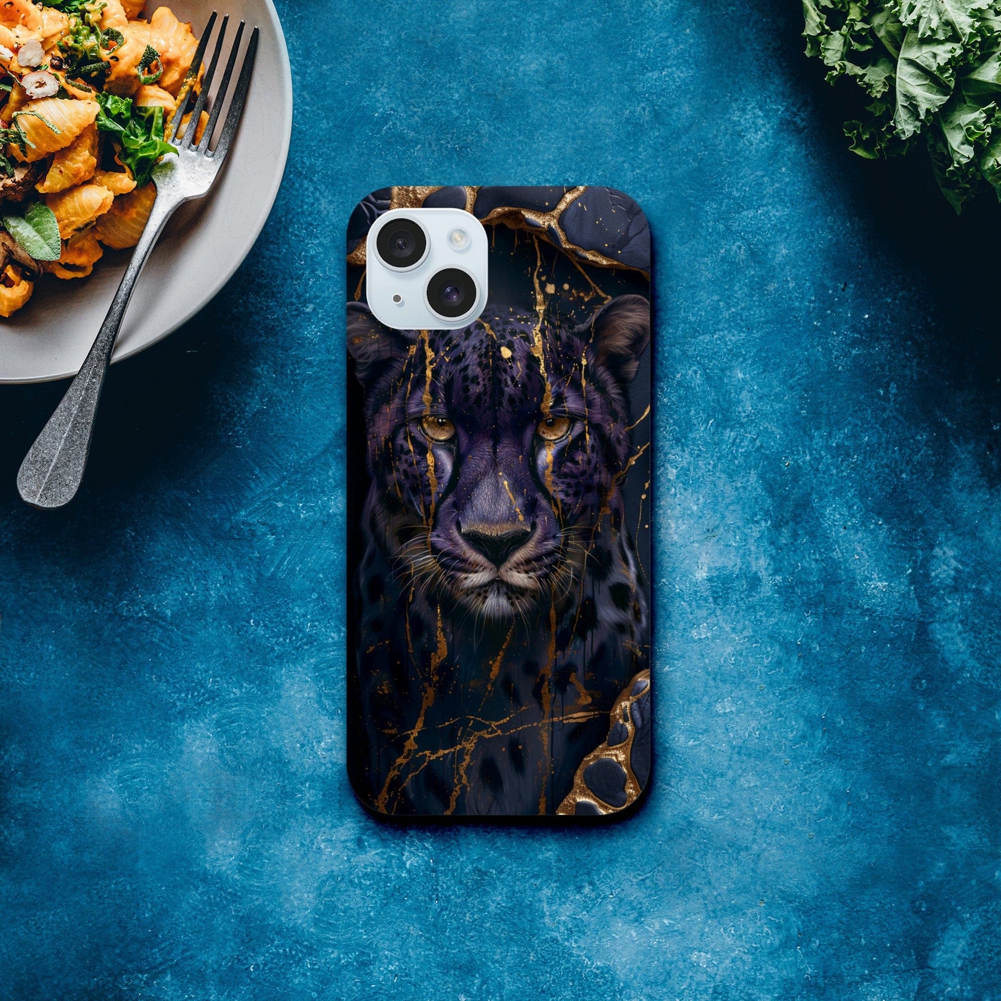 TrendyGuard Print Material Tough case / Apple - iPhone 15 Plus Purple Cheetah iPhone & Samsung Cases