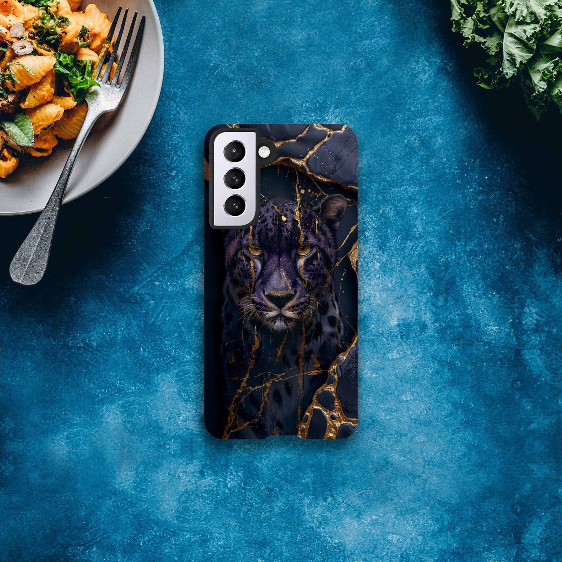 TrendyGuard Print Material Tough case / Samsung - Galaxy S21 Purple Cheetah iPhone & Samsung Cases
