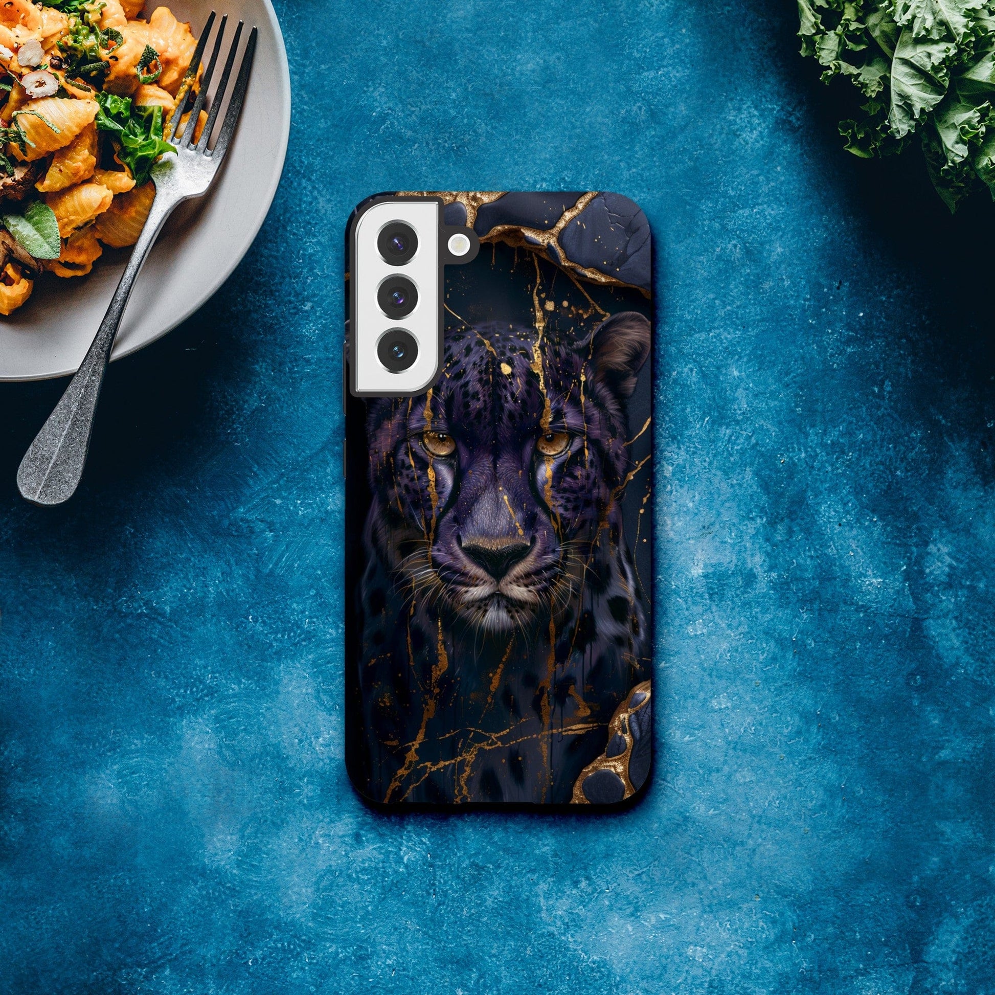 TrendyGuard Print Material Tough case / Samsung - Galaxy S22 Plus Purple Cheetah iPhone & Samsung Cases