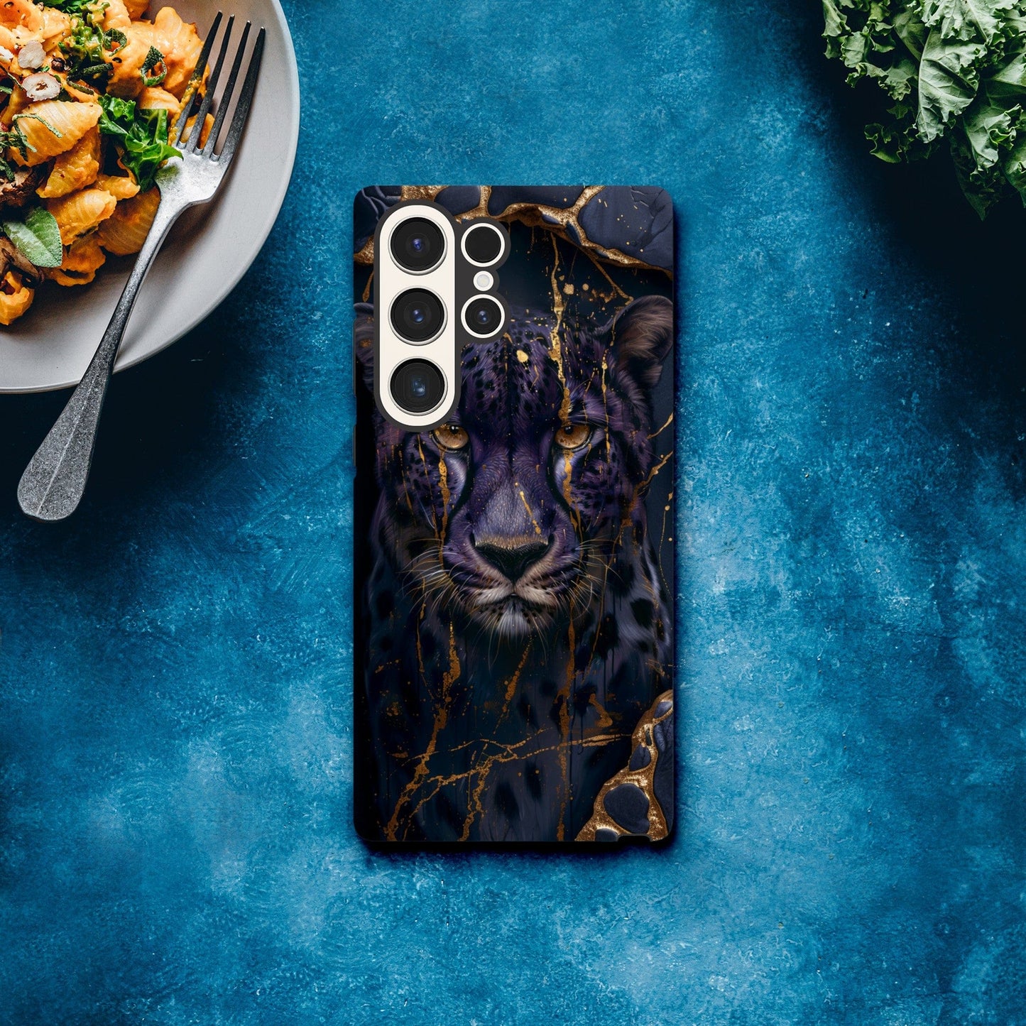 TrendyGuard Print Material Tough case / Samsung - Galaxy S23 Ultra Purple Cheetah iPhone & Samsung Cases