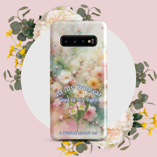 Trendyguard Samsung Galaxy S10 At My Darkest God Is My Light Snap case for Samsung®