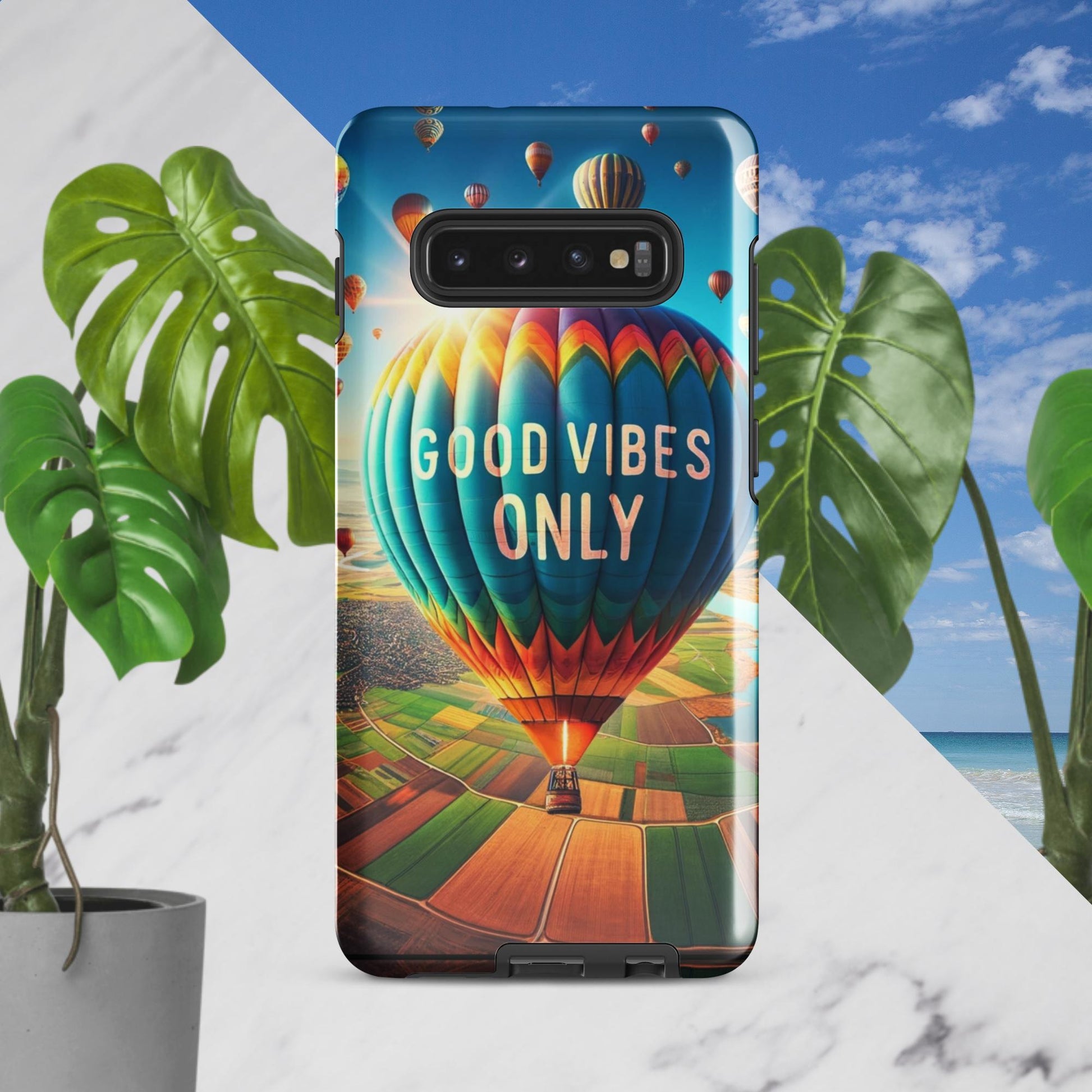 Trendyguard Samsung Galaxy S10 Plus Good Vibes Only Tough Case for Samsung®