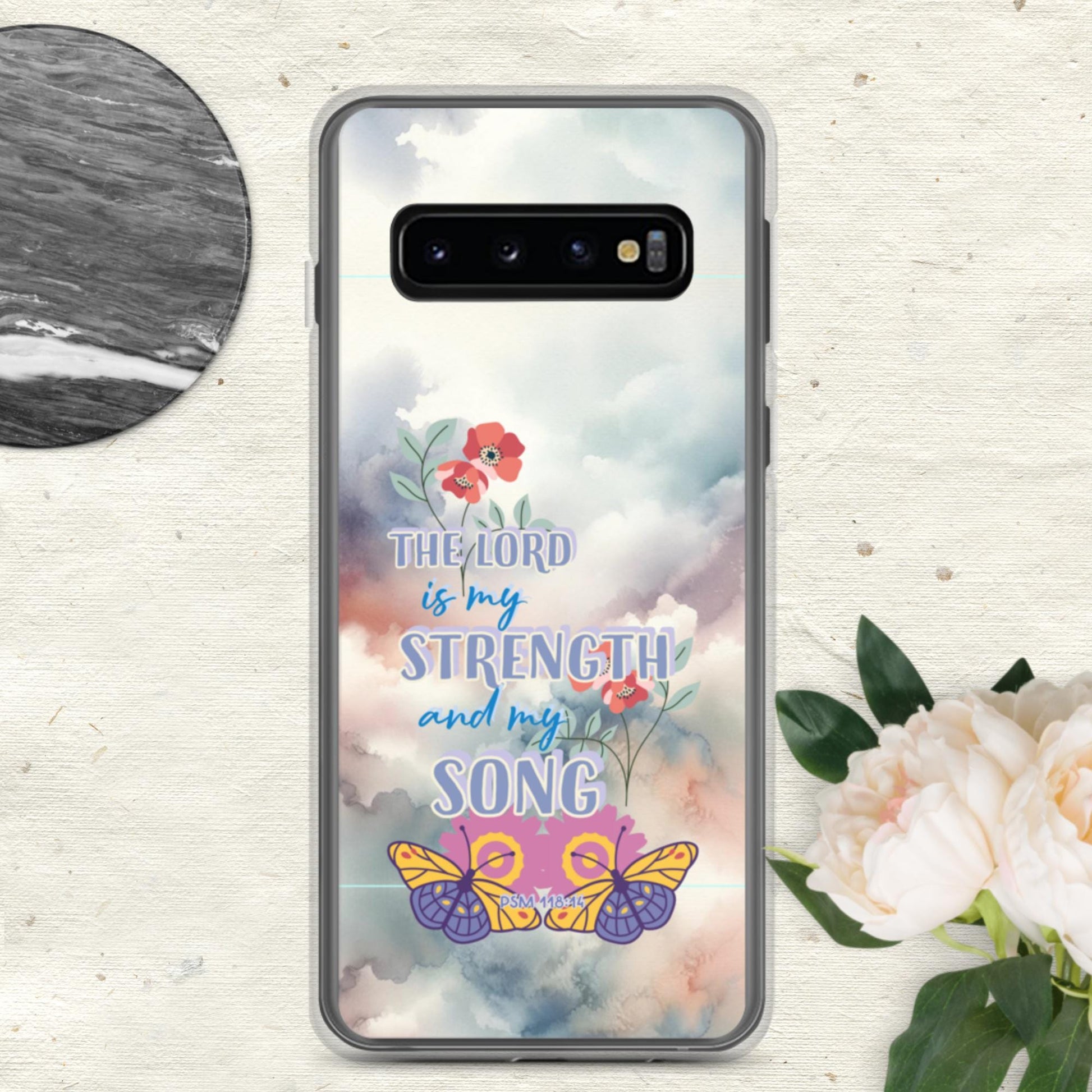 Trendyguard Samsung Galaxy S10 The Lord Is My Strength And My Song Clear Case for Samsung®