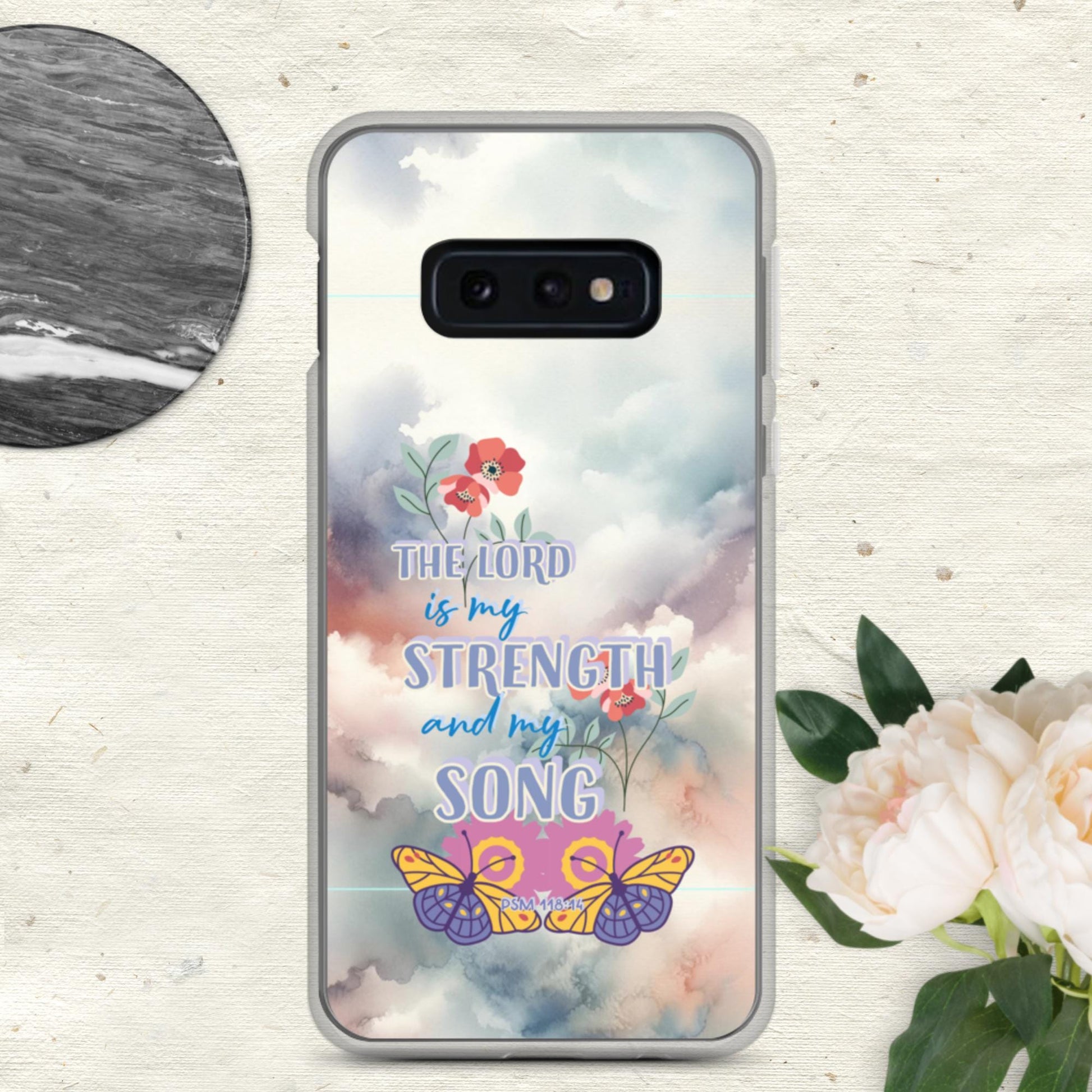 Trendyguard Samsung Galaxy S10e The Lord Is My Strength And My Song Clear Case for Samsung®