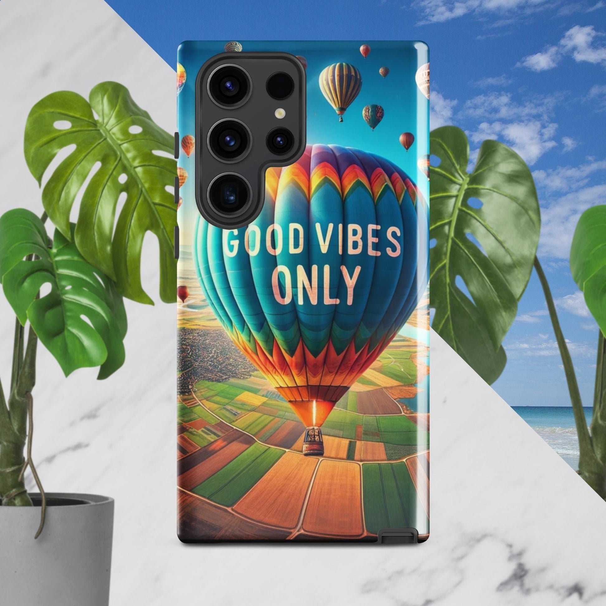 Trendyguard Samsung Galaxy S23 Ultra Good Vibes Only Tough Case for Samsung®