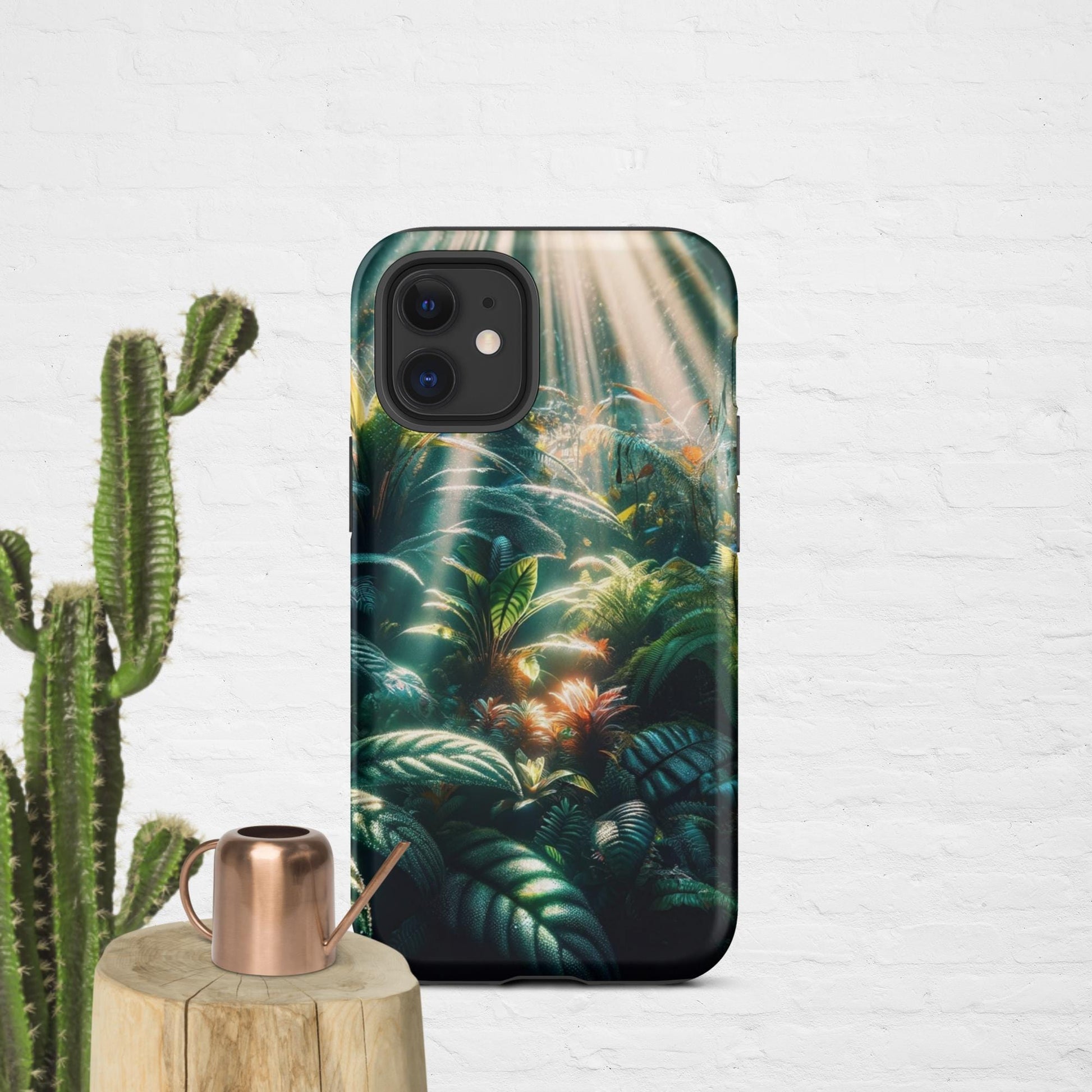 The Hologram Hook Up Matte / iPhone 12 mini Jungle Sun Rays Tough Case for iPhone®