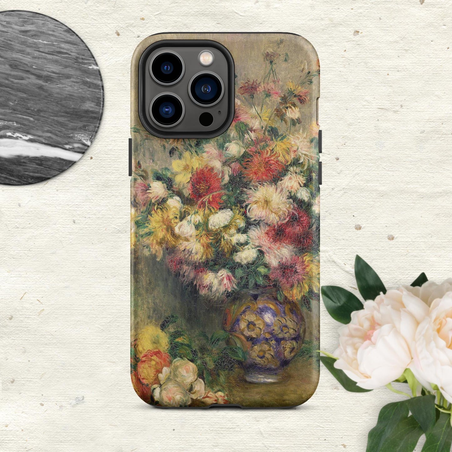 The Hologram Hook Up Matte / iPhone 13 Pro Max Dahlias Renoir Tough Case for iPhone®